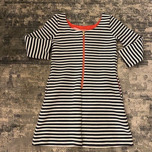 Lilly Pulitzer Girl’s Little Charlene nautical striped shift dress SZ M 6/7 - Picture 2 of 6